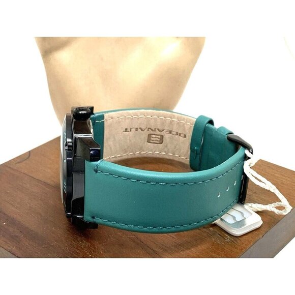 Oceanaut Men's Watch OC1343 Barletta Silver Dial Date Leather Band 44mm - Picture 10 of 15